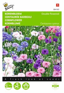 Buzzy® Centaurea, Korenbloem dubbelbloemig gemengd - afbeelding 1