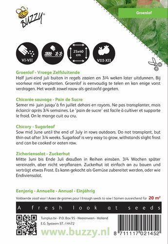 Buzzy® Groenlof Vroege Zelfsluitende - afbeelding 2