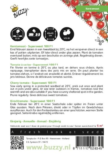 Buzzy® Kerstomaat Supersweet 100 F1 - afbeelding 2