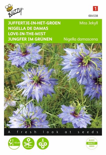 Buzzy® Nigella, Juffertje-in-het-groen Miss Jekyll blauw - afbeelding 1