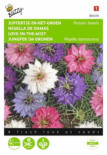 Buzzy® Nigella, Juffertje-in-het-groen Persian Jewels gem. - afbeelding 1