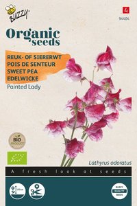 Buzzy® Organic Lathyrus, Reuk- of siererwt Painted Lady(BIO) - afbeelding 1