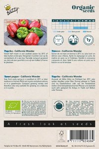 Buzzy® Organic Paprika California Wonder  (BIO) - afbeelding 2