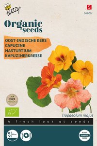 Buzzy® Organic Tropaeolum, Oost-Indische kers enkelbl (BIO) - afbeelding 1