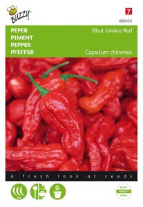 Buzzy® Peper Bhut Jolokia Red - afbeelding 1