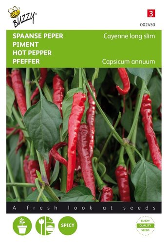 Buzzy® Spaanse Peper Cayenne long slim - afbeelding 1