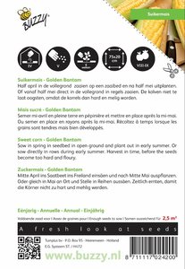 Buzzy® Suikermais Golden Bantam - afbeelding 2