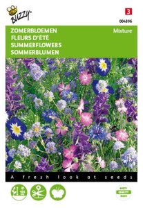 Buzzy® Zomerbloemen Blauwe Tinten - afbeelding 1