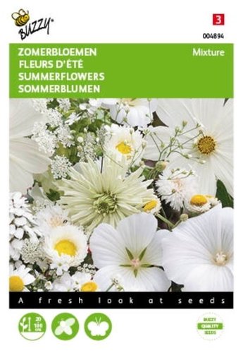 Buzzy® Zomerbloemen Witte Tinten - afbeelding 1