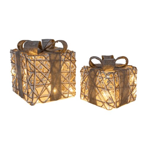 Cadeaudoos led 15cm en 20cm katoen