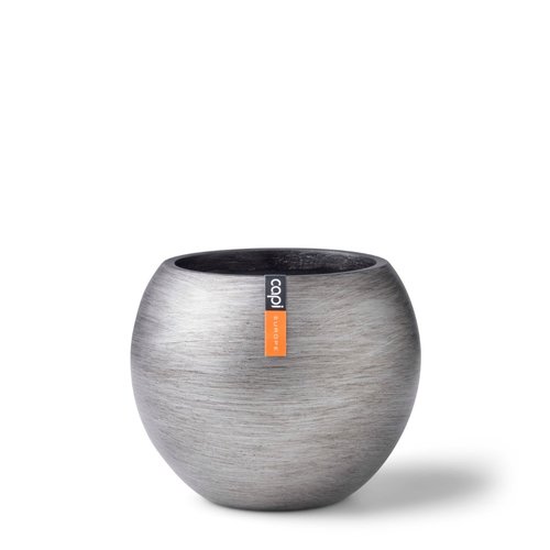 Capi Europe vaas bol Retro 18x15 zilver