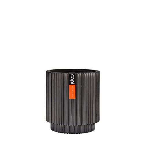 Capi Europe vaas cilinder Groove 19x21 zwart