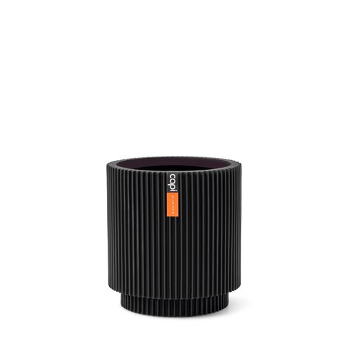 Capi Europe vaas cilinder Groove 19x21 zwart