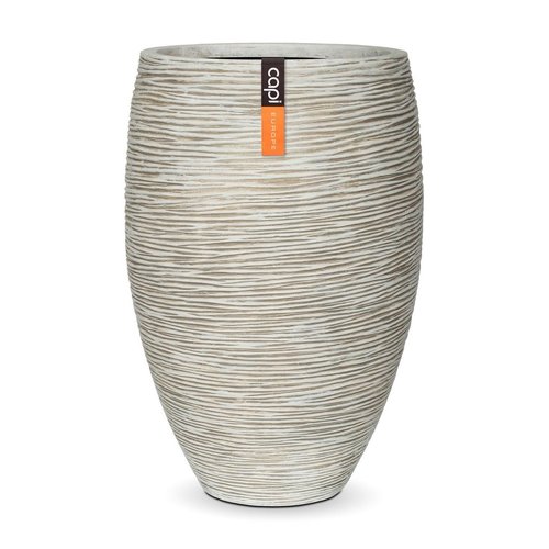 Capi Nature Rib vaas elegant deluxe Ivoor - 39x60cm