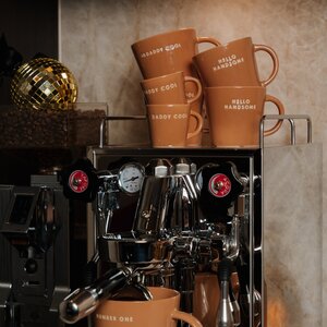 Cappuccinokop Hello handsome - 250 ml Terracotta - afbeelding 2
