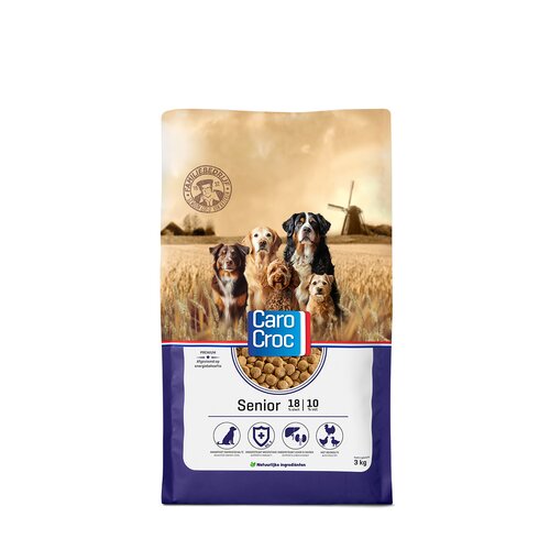 CaroCroc Brokken Hond Senior 18/10 - 3Kg - afbeelding 1