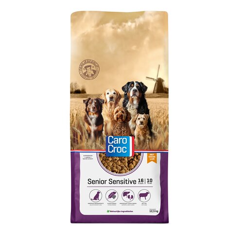 CaroCroc Brokken Hond Senior Gevoelig - 12,5Kg - afbeelding 1