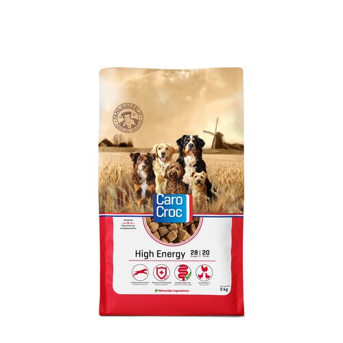 CaroCroc Brokken Hond Veel Energie - 3Kg - afbeelding 1