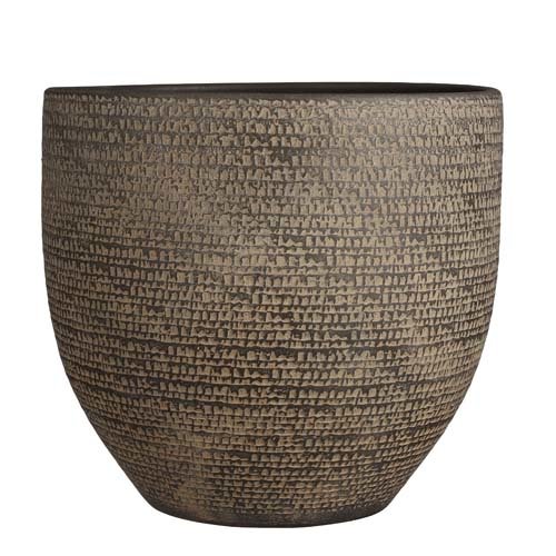 Carrie pot rond bruin - h36xd39cm