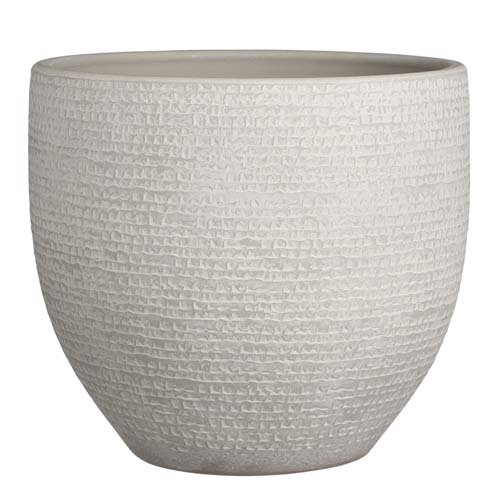 Carrie pot rond l.grijs - h26xd29cm