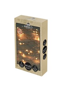 Cascadeverlichting 64led koper cw - afbeelding 1
