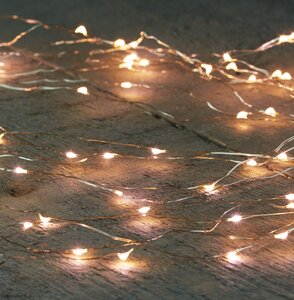 Cascadeverlichting 64led zilver ww - afbeelding 2