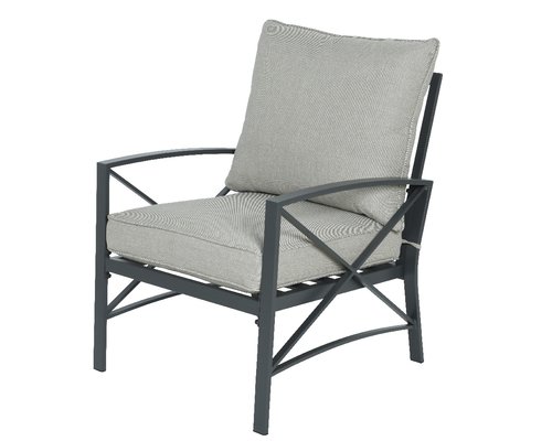 Charlotte Fauteuil Antraciet - 75 x 66 x 84 cm - afbeelding 1