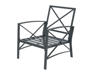 Charlotte Fauteuil Antraciet - 75 x 66 x 84 cm - afbeelding 2
