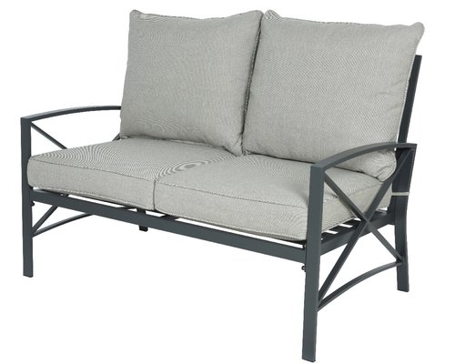 Charlotte Tuinbank Antraciet - 78 x 116 x 84 cm - afbeelding 1