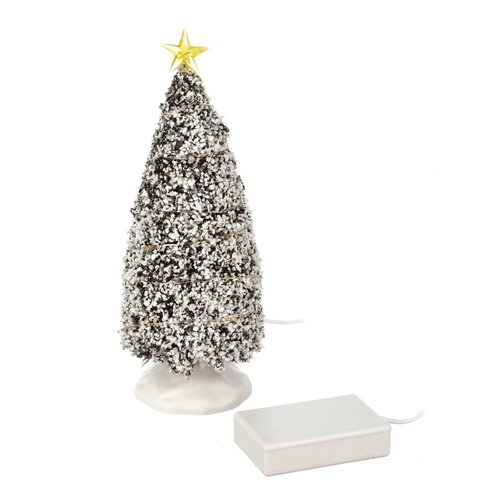 CLEAR LIGHT EVERGREEN TREE, LARGE,  B/O (4.5V)