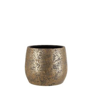 Clemente pot rond goud - H 25,5 x D 32 cm
