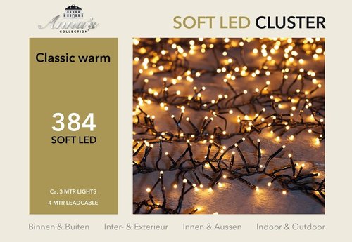 Anna's Collection clusterverlichting soft led met 384 lampjes