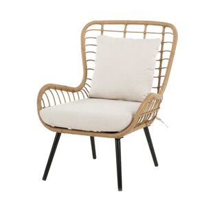 Cocoon vlinderstoel met voetensteun natural - afbeelding 2