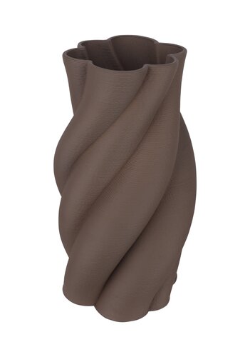 Coppelmans Keramieken Vaas 3D - D21xH40cm Cacao Grijs