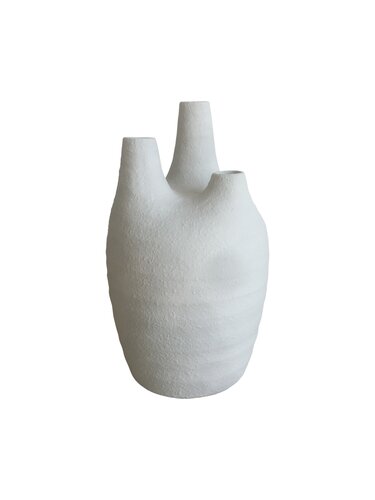 Coppelmans Keramieken Vaas - D16.5xH28cm Crème