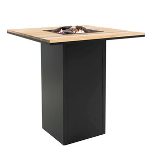 Cosi fires Cosiloft 100 bar table black frame /Teak top