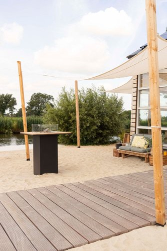 Cosi fires Cosiloft 100 bar table black frame /Teak top - afbeelding 5