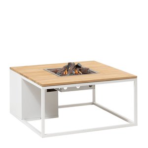 COSILOFT 100x100x47 White/ Teak top - afbeelding 1