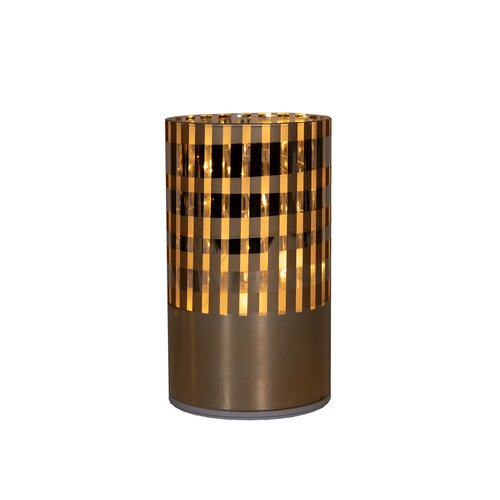Cylinder glas ruit draaiend goud