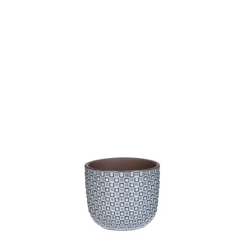 Daan pot rond blauw - h9xd11cm