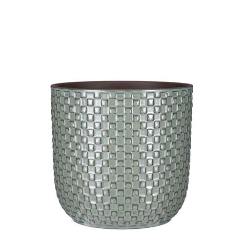 Daan pot rond groen - h20,5xd21,5cm