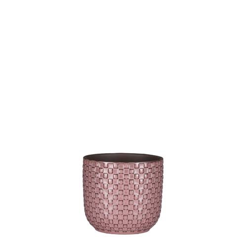 Daan pot rond l.roze - h11xd12cm