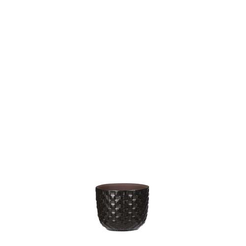 Daan pot rond zwart - h6,5xd7,5cm
