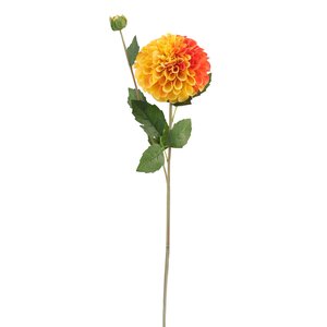Dahlia rood/geel 63 cm