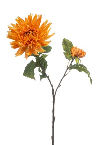 Dahlia spray orange 75cm