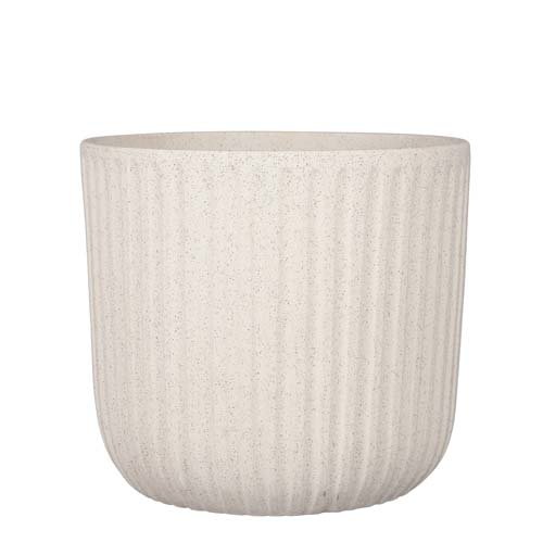 Dante pot rond off white - h24xd27cm