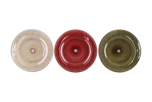 Dayah Cosy Autumn Glass Plate On Foot 20 x 8 cm - afbeelding 2
