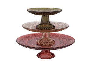 Dayah Cosy Autumn Glass Plate On Foot 20 x 8 cm - afbeelding 3