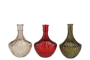 Dayah Cosy Autumn Glass Vaas 17 x 24 cm - afbeelding 1