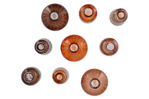 Dayah Earthy Terra Glass Bottle S/3 7 x 11 cm - afbeelding 2